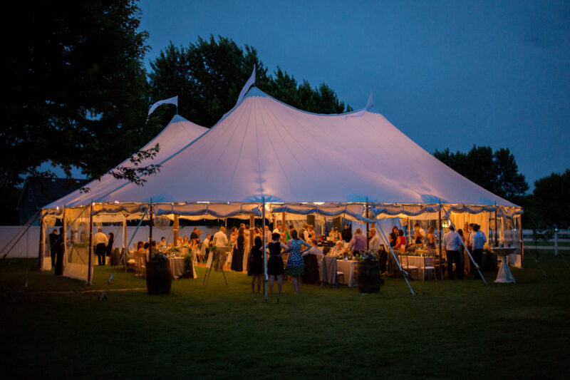 59x59 Sailcloth Tent Blue Peak Tents, Inc.