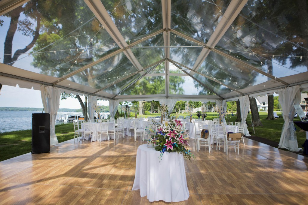 clear top wedding tent