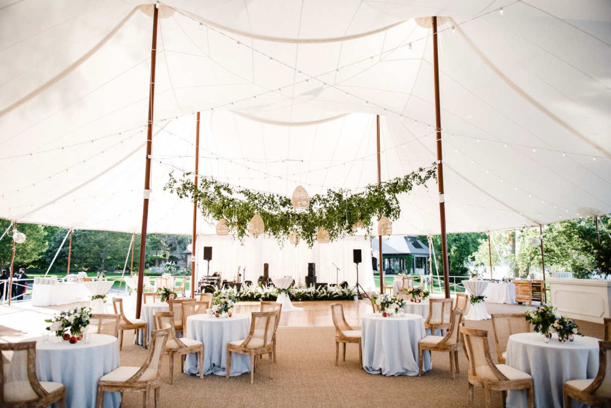 sailcloth wedding tent rental