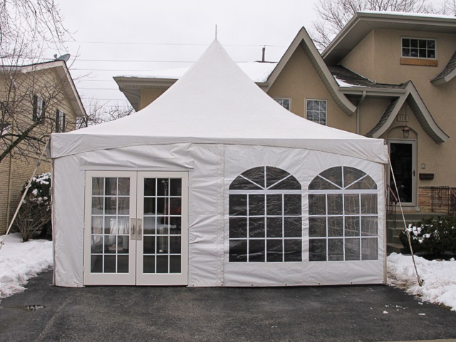 High-Peak Frame Tent with French Doors