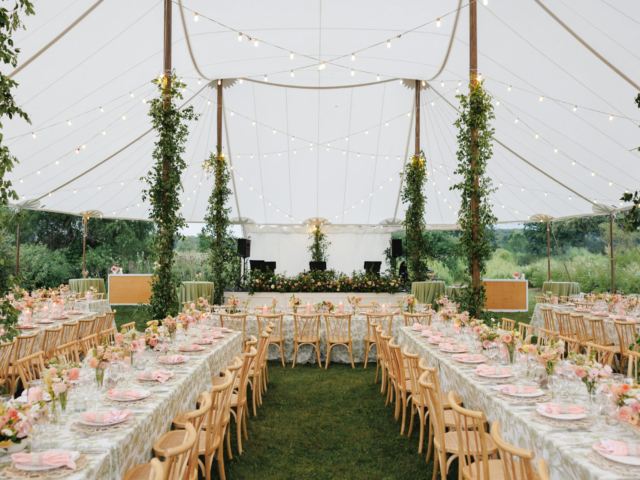 dreamy wedding tent
