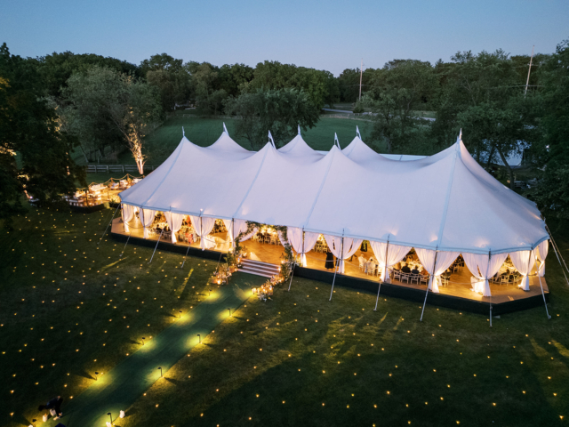 wedding sailcloth tent rental