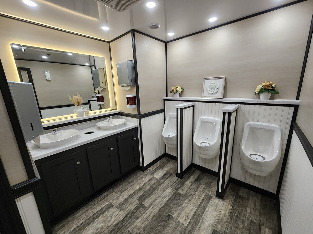 executive restroom rental urinals