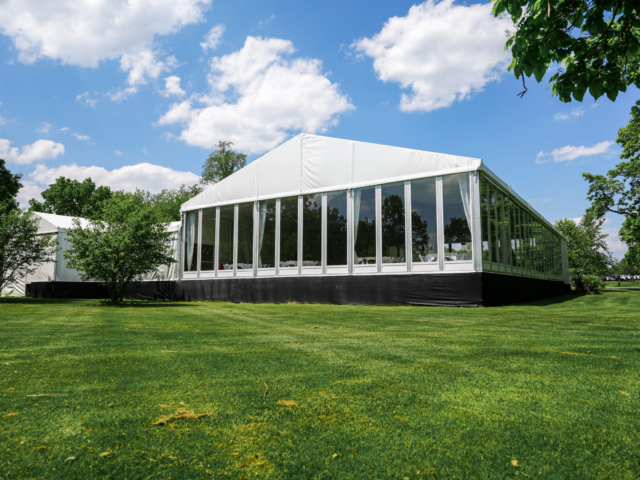 Seasonal Event Venue Structure Tent on Level Floor