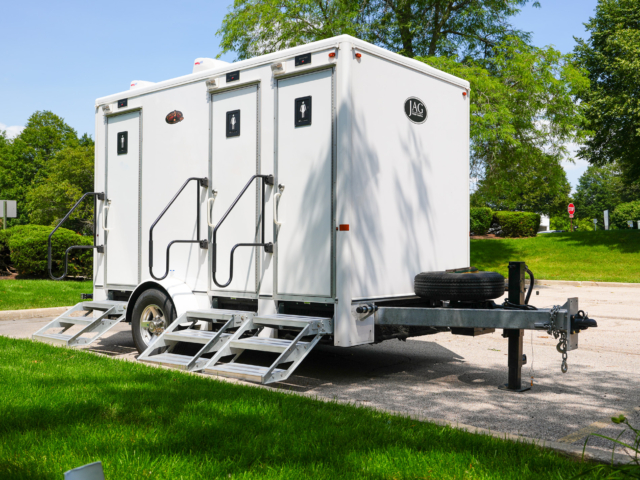 luxury restroom trailer
