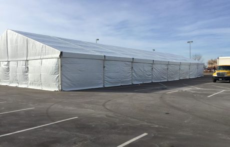 Enclosed storage tent rental