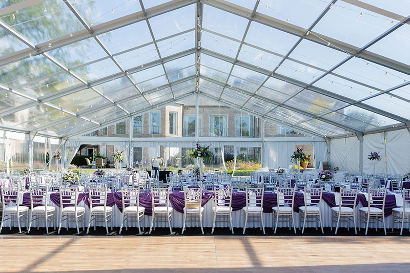 clear top wedding tent rental