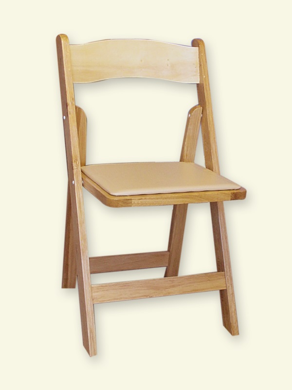 natural wood chair rental
