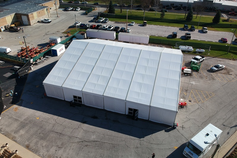structure storage tent rental