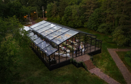 21M Glass Wall Atrium Tent