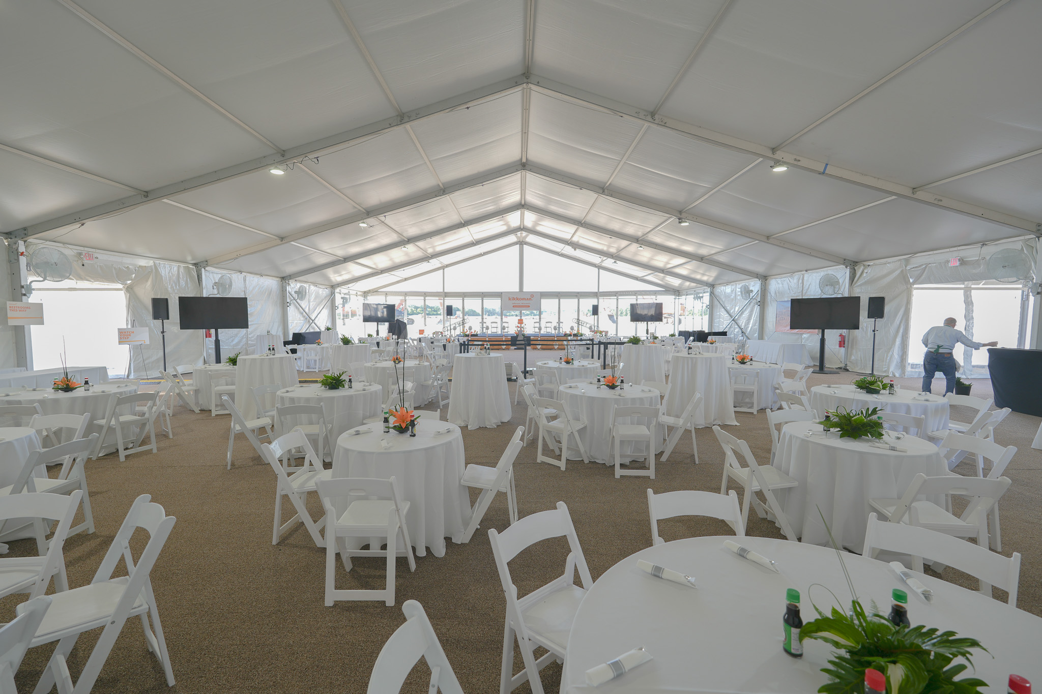 Corporate Ground Breaking Tent Structure