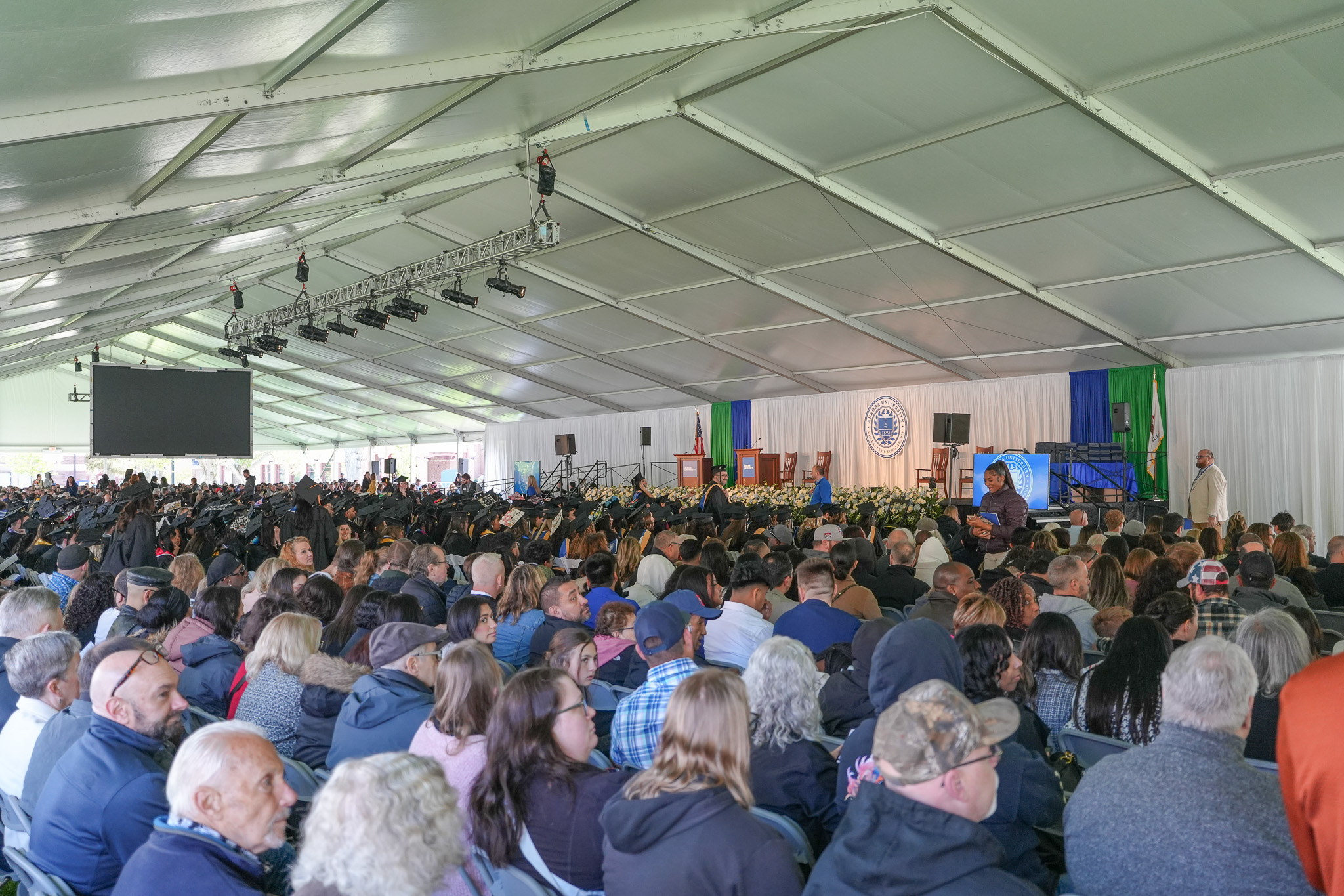 University graduation tent