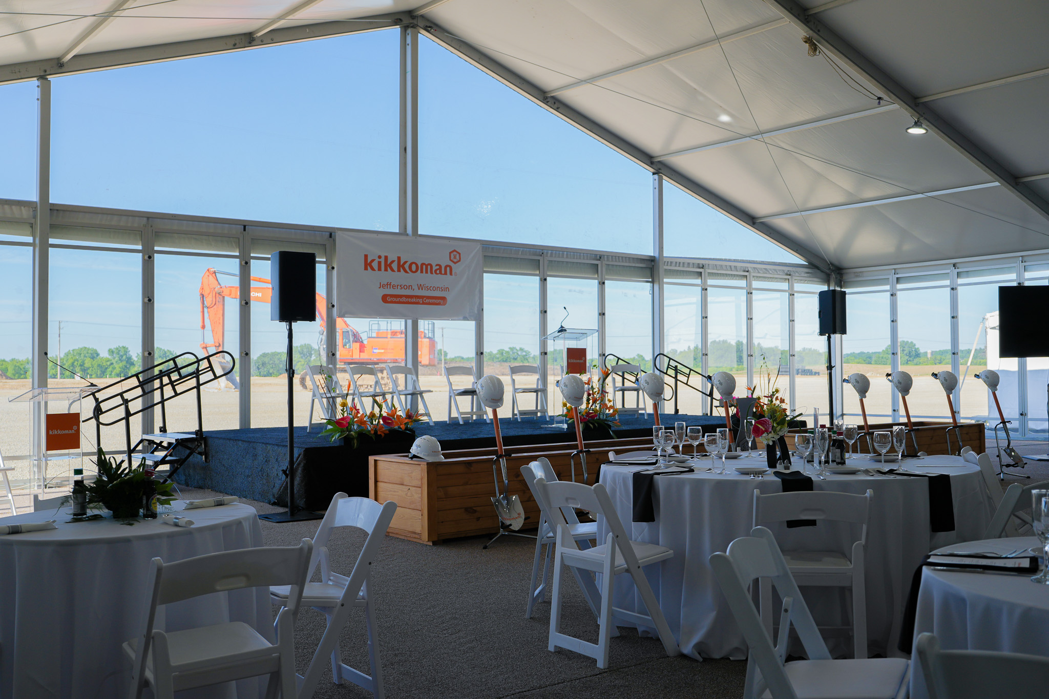 Corporate Ground Breaking Tent Structure