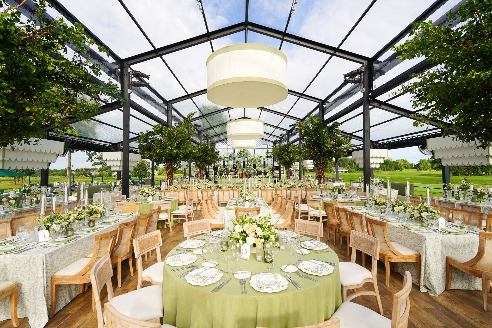 greenery filled wedding tent greenery filled wedding tent
